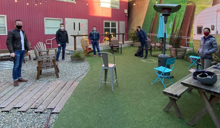 Outdoor meet up at our SF office